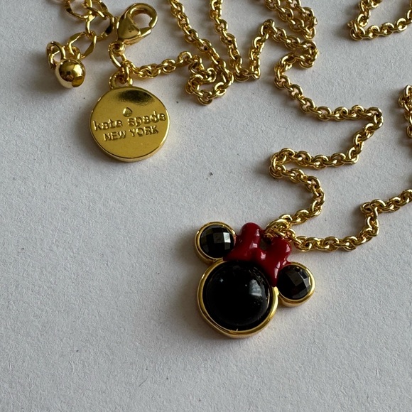 Kate Spade X Disney, Minnie Mouse. Red, Gold, and Black Necklace - Picture 9 of 12